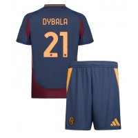 Koszulka piłkarska AS Roma Paulo Dybala #21 Strój Trzeci dla dzieci 2024-25 tanio Krótki Rękaw (+ Krótkie spodenki)